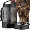 Portable 2-in-1 Large Dogs Water Bowl Dispenser for Walking, Camping, and Hiking